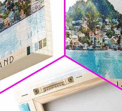 Carriacou Island, Grenada Watercolor Beach Print, Vacation Gift, Grenada Wall Art, Beach Painting, Beach Decor, Beach Painting