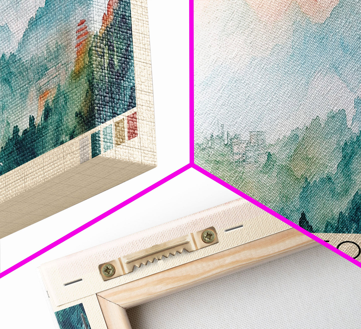 Dongtou, China Watercolor Print, Vacation Gift, China Wall Art, Beach Painting, Beach Decor, Large Wall Art, Wood Frame Art