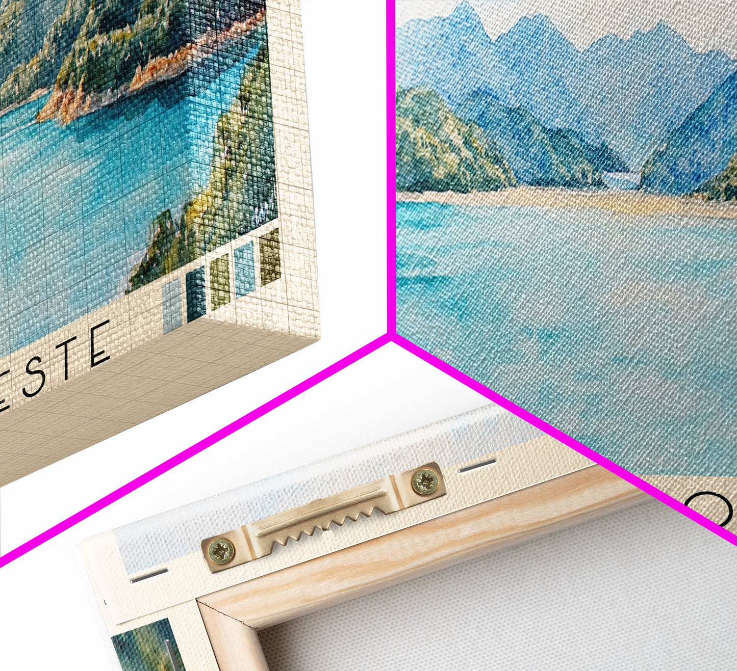 Lagoinha do Leste, Brazil Watercolor Beach Print, Vacation Gift, Brazil Wall Art, Beach Painting, Beach Decor, Beach Painting