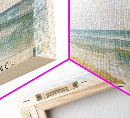 Twelvemile Beach, Michigan Watercolor Print, Vacation Gift, Michigan Wall Art, Beach Painting, Beach Decor, Large Wall Art, Wood Frame Art