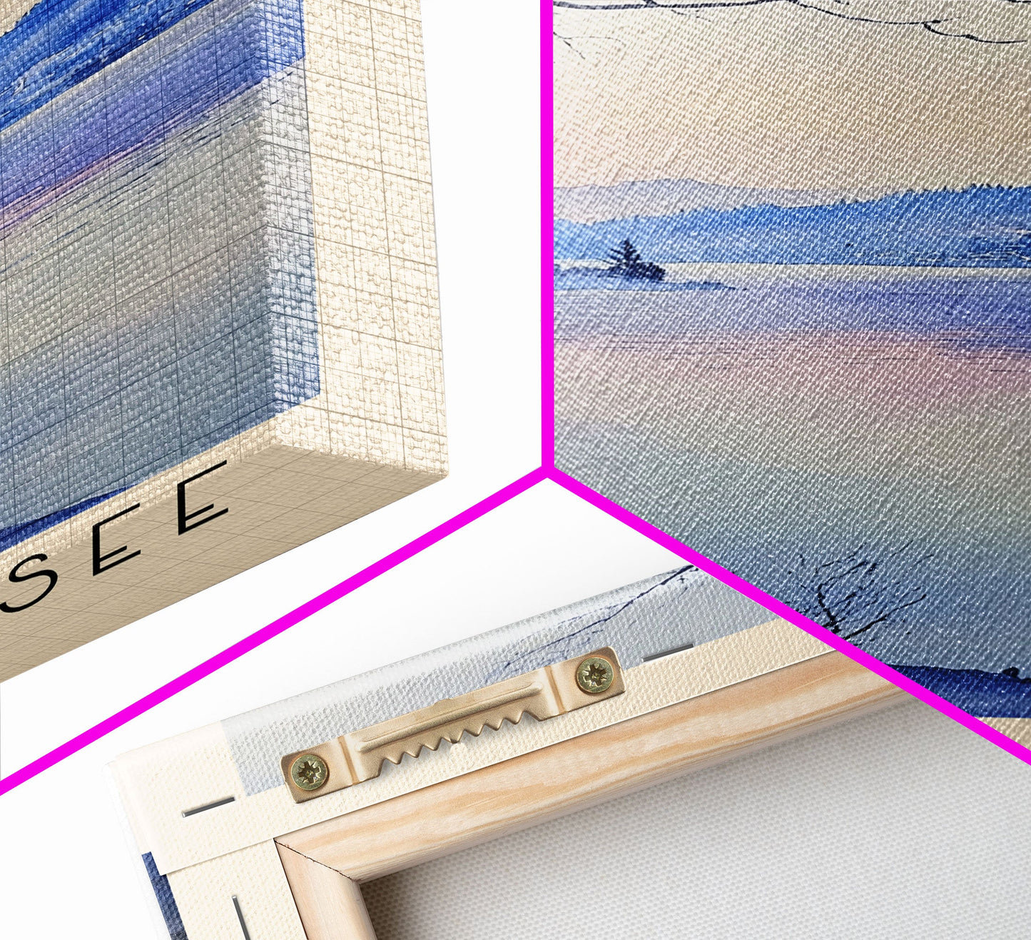 Bleibtreusee, Germany Watercolor Beach Print, Vacation Gift, Germany Wall Art, Beach Painting, Beach Decor, Beach Painting