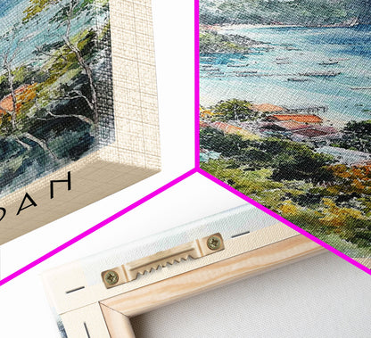 Koh Kradan, Thailand Watercolor Beach Print, Vacation Gift, Thailand Wall Art, Beach Painting, Beach Decor, Beach Painting