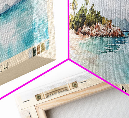 Sapphire Beach, US Virgin islands Watercolor Beach Print, Vacation Gift, US Virgin islands Wall Art, Beach Painting, Beach Decor, Beach Painting