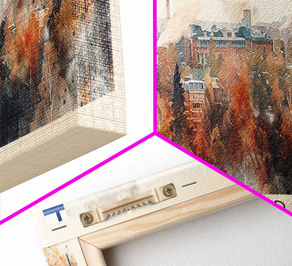 Tampere Finland Travel Print Wall Art, Panoramic City Art, Travel Art, Wall Decor, Vacation Gift, Framed Canvas Print Or Metal Art