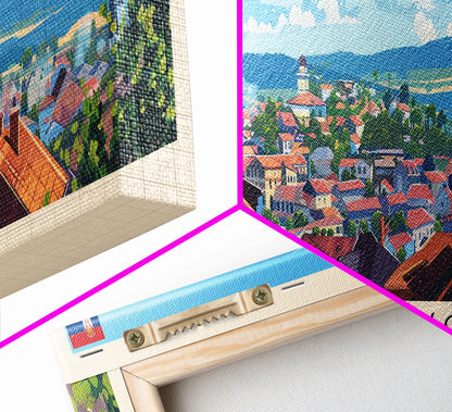 Pancevo Serbia Wall Art, Panoramic Travel Poster, Panoramic Framed Canvas Print, City Wall Art, Wall Hanging Home Decor, Travel Art