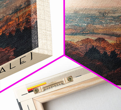 Halle Germany Scenic View Art, Framed Canvas Print, Bedroom Wall Art, Travel Poster Art, Home Decoration, German Wall Art