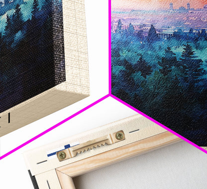 Helsinki Finland Skyline Art Print, Framed Canvas Wall Art, Living Room Decor, Office Art, Cityscape Poster, Home Decor, Travel Poster Art