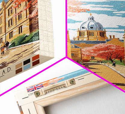 Nyiregyhaza Hungary Travel Poster Framed Canvas Print, Midcentury Modern Art, Pop Art Wall Decor, Scenic Wall Art, Living Room Decoration, Office Art