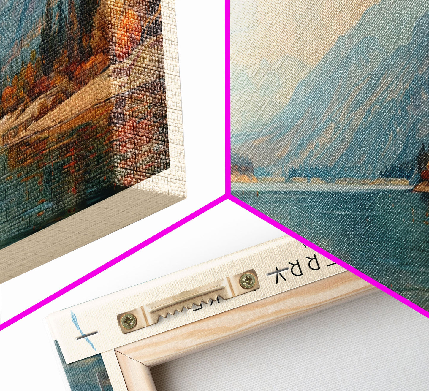 Gerahmter Leinwanddruck „Canyon Ferry Lake, Montana“, Seehaus-Kunst, Panorama-Wandbild, Reiseposter, Rustikales Seegemälde, Naturkunst