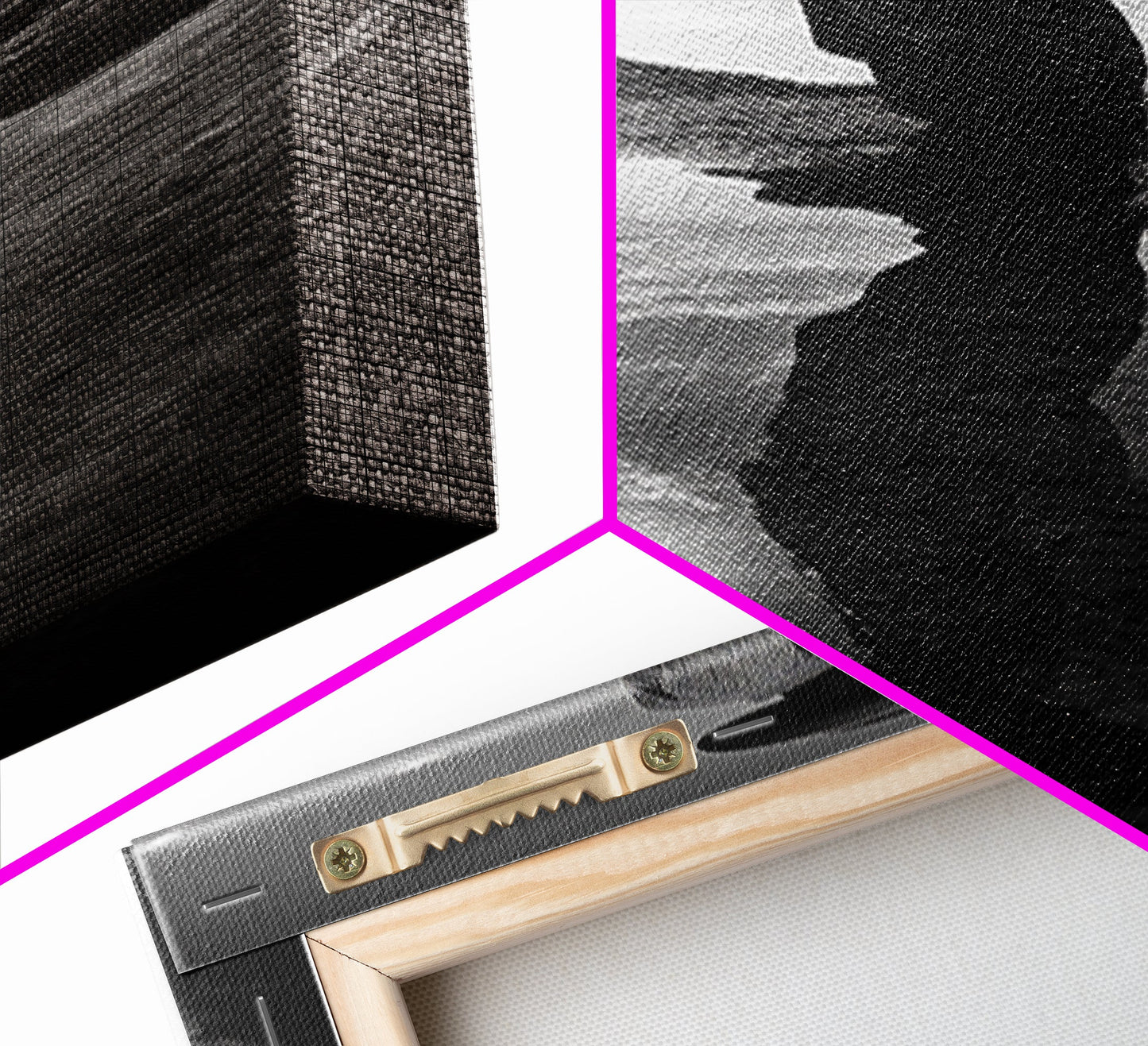 Lone Cowboy, Spiegelungsfotografie, gerahmter Leinwanddruck, rustikale Kunst, stimmungsvolle Wandkunst, extra breites Kunstwerk, Südwest-Wandkunst