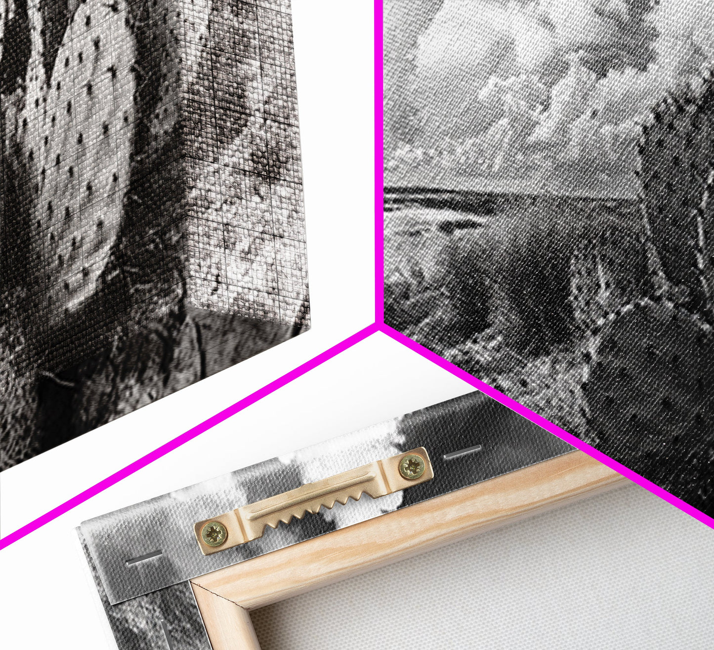 Desert Landscape, Joshua tree art, rustic decor, botanical prints, scenic view, panoramic art, southwest wall art, Canvas Print