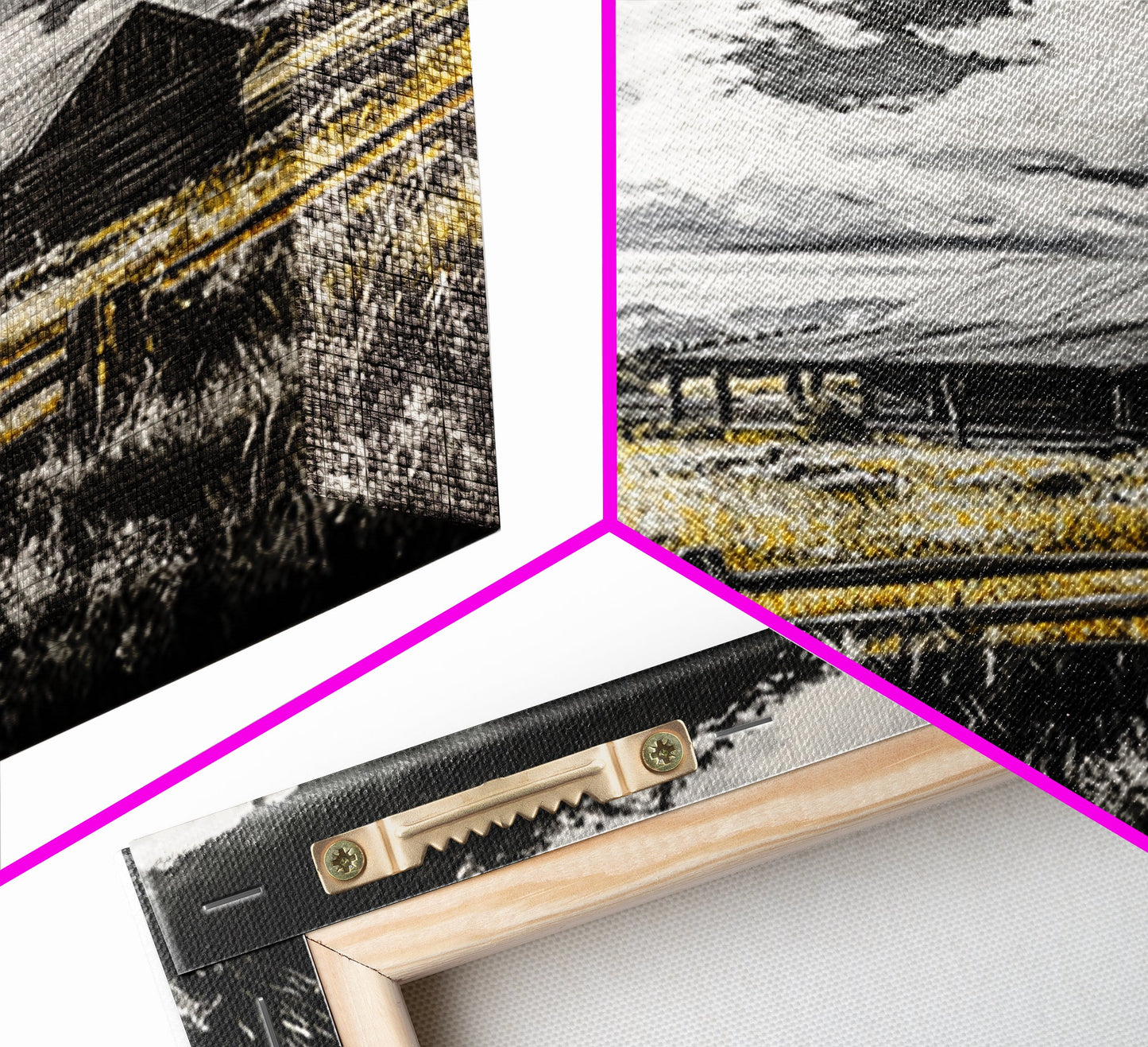 Rustic Barn, Farmhouse Art, Canvas Print, rustic wall art, barn landscape oil painting, smoky mountain art, wabi sabi wall art, vintage Christmas