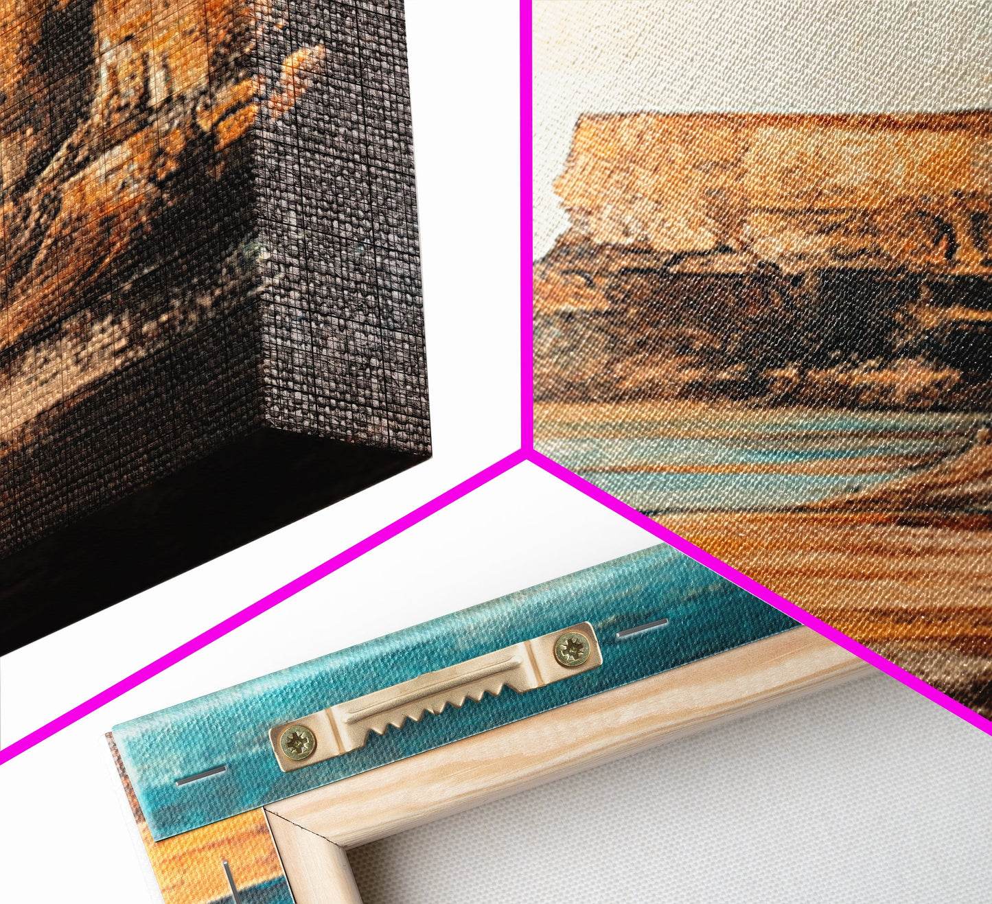 Irish Cliffs Painting, Ireland painting, coastal decor, landscape painting, nautical wall art, seascape painting, Canvas Print