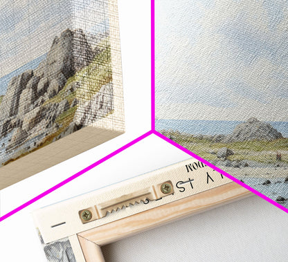 The Scilly Isles COUNTRY | Framed Travel Poster Canvas Print | Trendy Wall Art | Watercolor Painting | Living Room Art | Unique Art