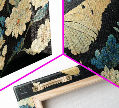 Butterfly canvas part, beautiful butterfly wall art, wall art for girls, living room art, guest room art