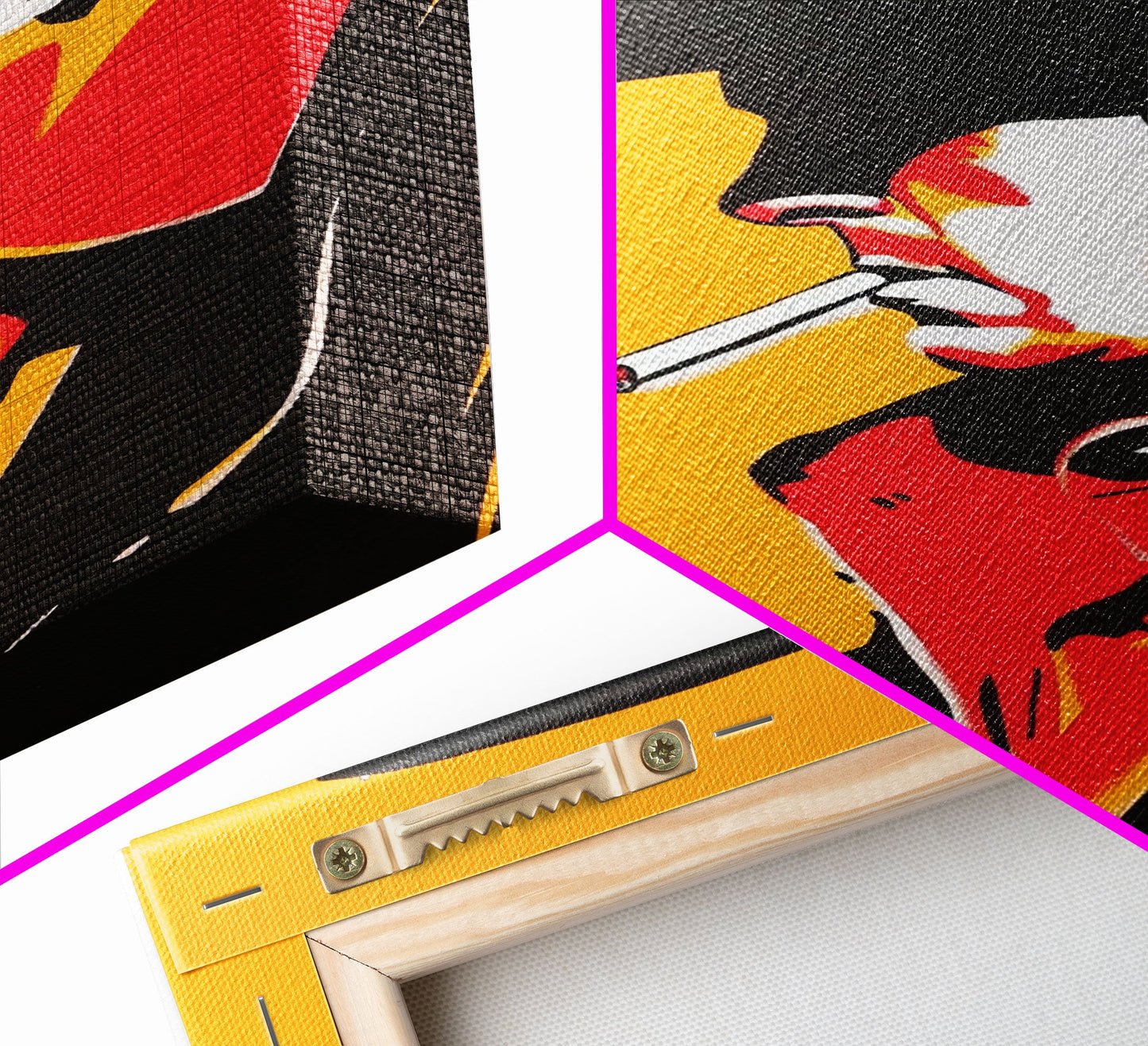 Mysterious Cowboy Smoking Cigarette - Framed Canvas Print, Western Pop Art, Bold Wall Art for Living Room or Bar