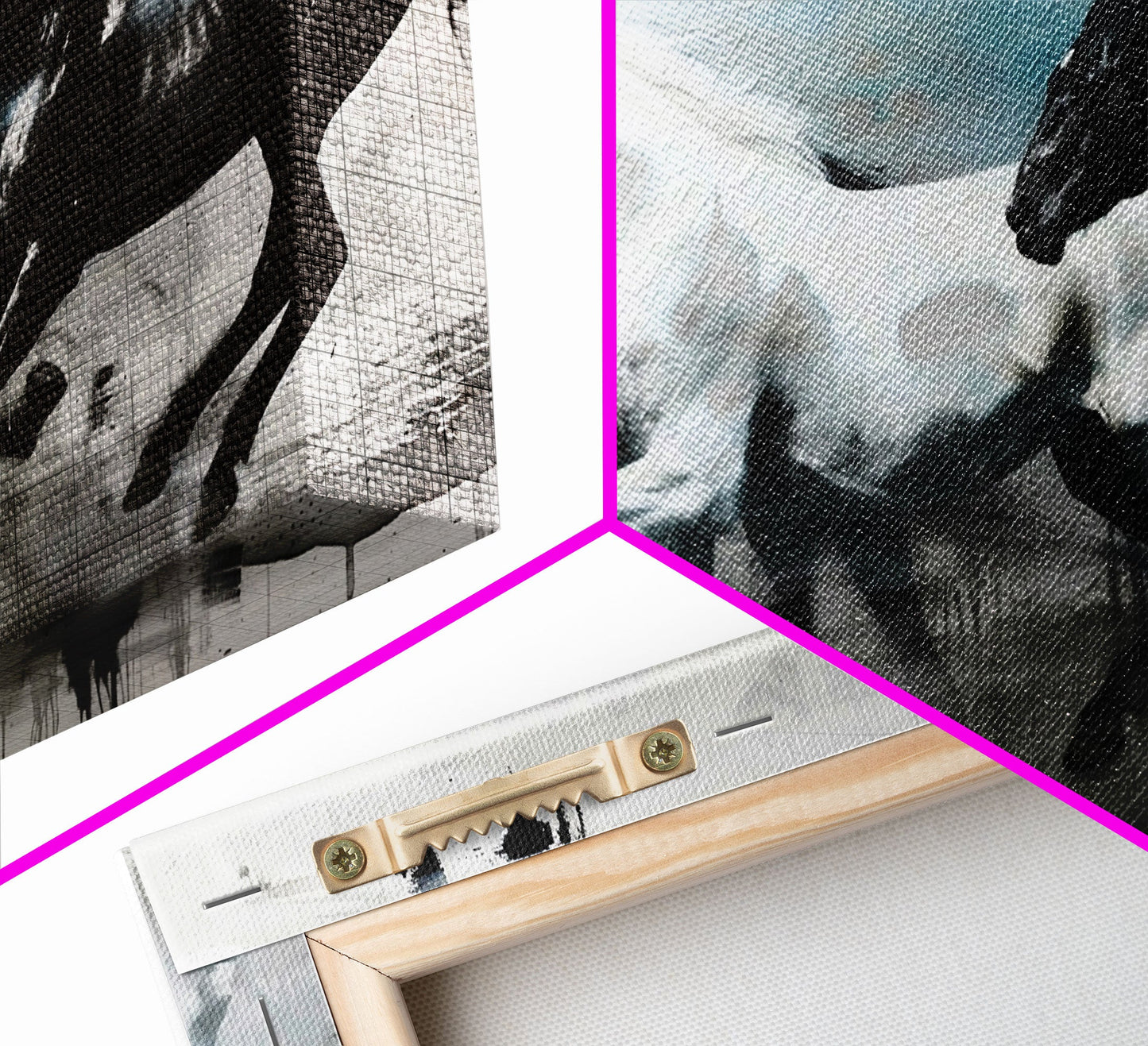 Stunning Trio of Horses Running in Field, Perfect for Living Room Art, Framed Canvas Print, Bedroom Decor, Home Decoration, Horse Lover Gift