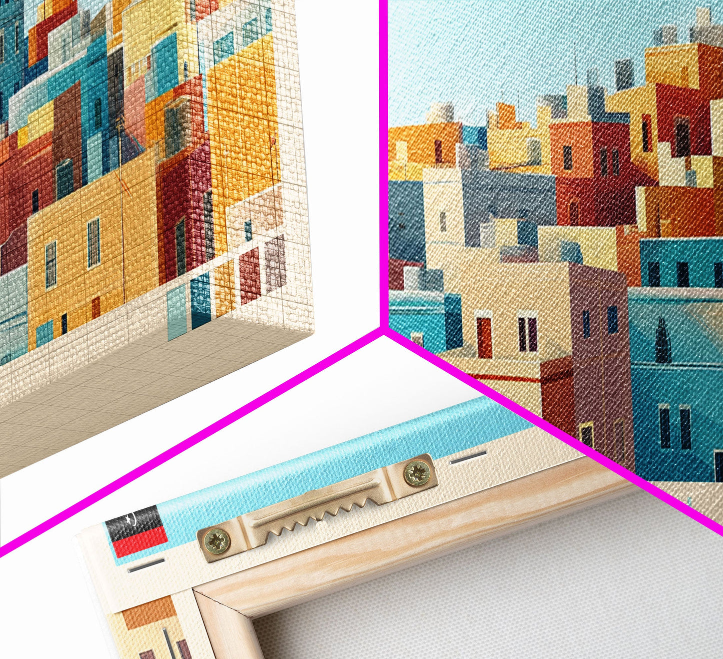 Panorama-Reiseposter Tripolis, Libyen, Leinwanddruck, Gemälde Tripolis, Libyen, Kunst aus Libyen, Reisekunst aus Tripolis, Gemälde für Gästezimmer