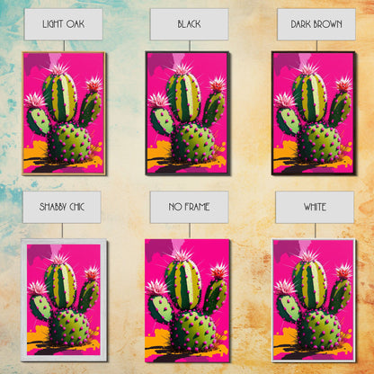 Cactus Print - Cactus Wall Art - Cactus Decor - Modern Desert Print - Southwestern Decor - Cactus Decor -  Bright Wall Art - Pop Art Style