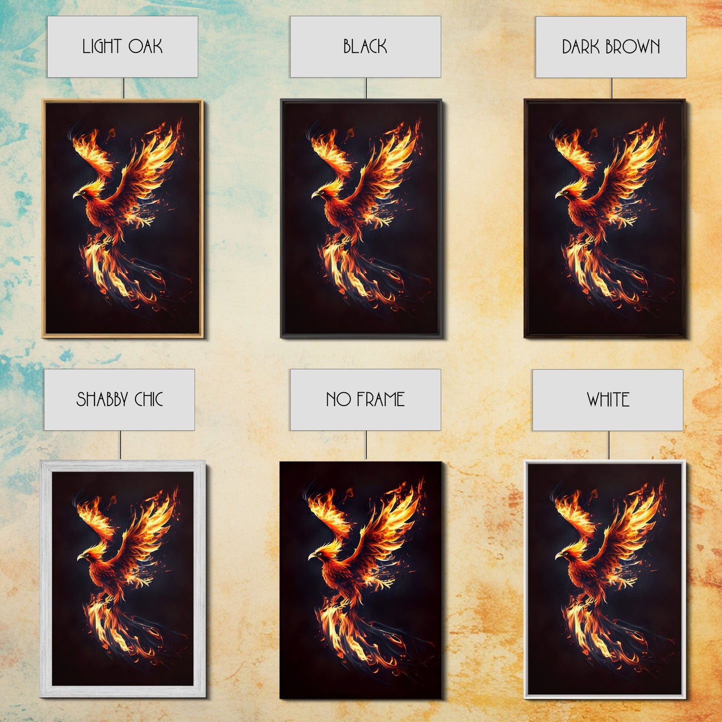 Canvas Print Of "The Phoenix" - Rebirth Art - Framed Canvas Art - Framed Wall Art