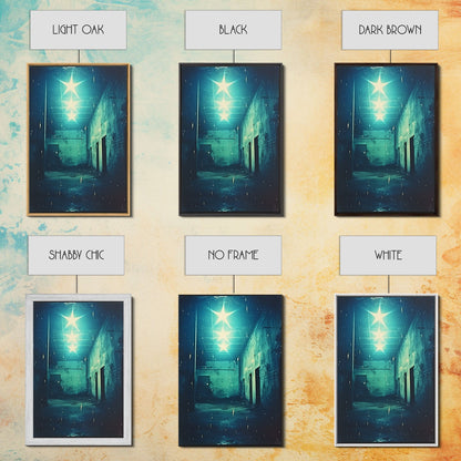 Abandoned Building, Spooky Art Print, Horror Home Decor, Canvas Print, Wall Hanging, Portrait Art, Anniversary Gift, Tiny House Decor