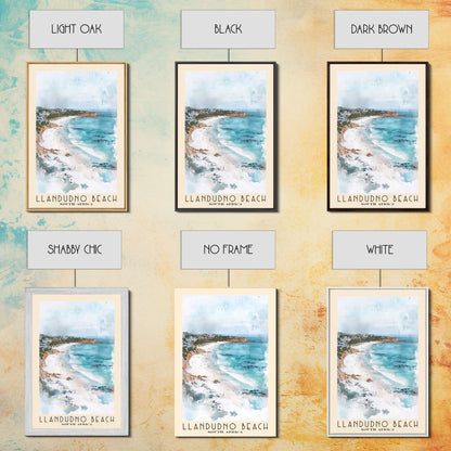 Llandudno Beach, South Africa Watercolor Print, Vacation Gift, South Africa Wall Art, Beach Painting, Beach Decor, Large Wall Art, Wood Frame Art