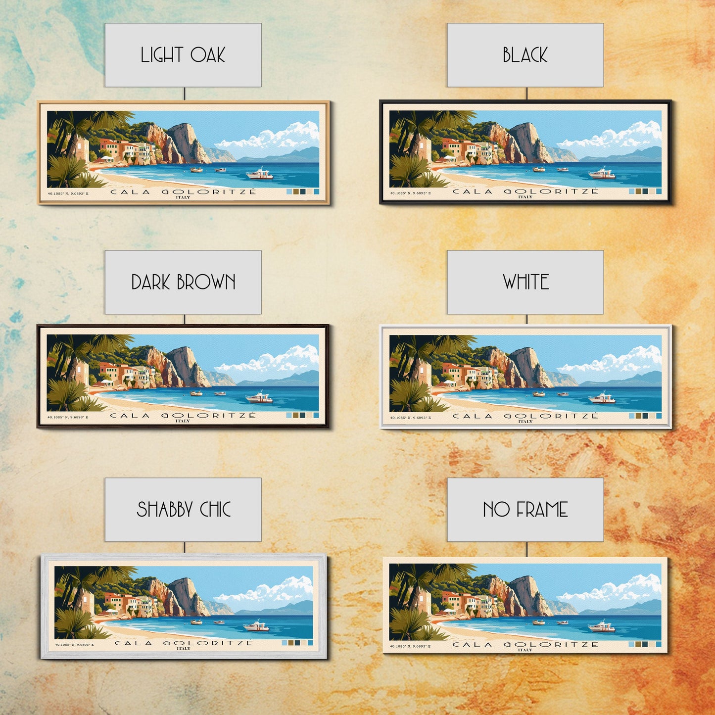 Cala Goloritzé, Italy Panoramic Print, Vacation Gift, Italy Wall Art, Vacation Wall Art, Vacatation Memories, Beach Decor, Beach Or Lakehouse Art