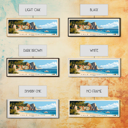 Cala Goloritzé, Italy Panoramic Print, Vacation Gift, Italy Wall Art, Vacation Wall Art, Vacatation Memories, Beach Decor, Beach Or Lakehouse Art