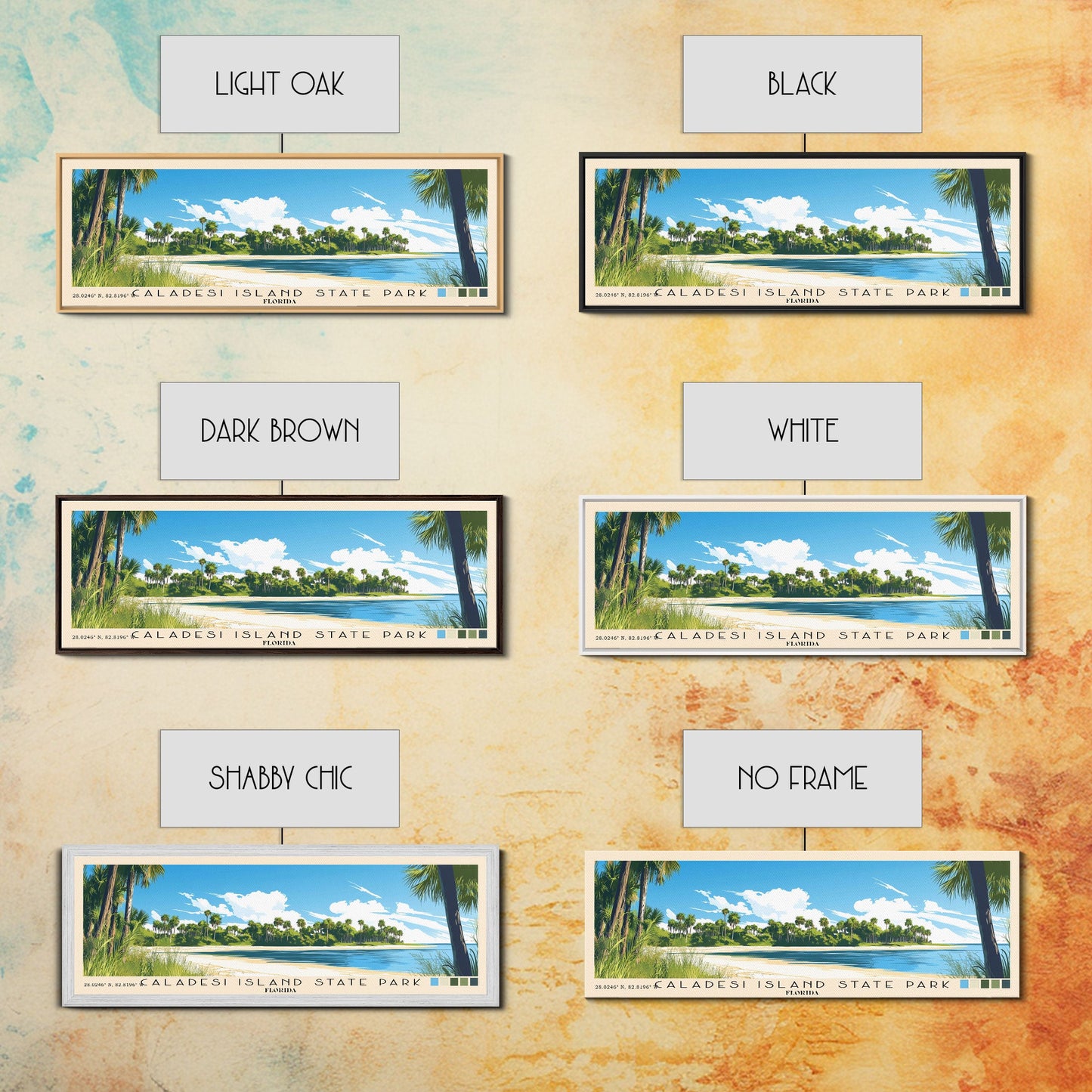Caladesi Island State Park, Florida Panoramic Print, Vacation Gift, Florida Wall Art, Vacation Wall Art, Vacatation Memories, Beach Decor, Beach Or Lakehouse Art