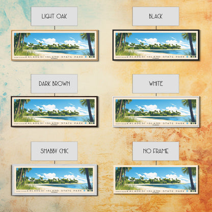 Caladesi Island State Park, Florida Panoramic Print, Vacation Gift, Florida Wall Art, Vacation Wall Art, Vacatation Memories, Beach Decor, Beach Or Lakehouse Art