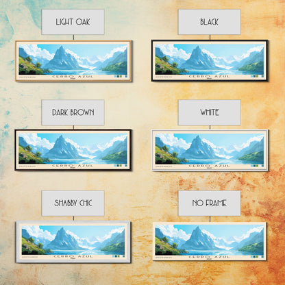 Cerro Azul, Peru Panoramic Print, Vacation Gift, Peru Wall Art, Beach Painting, Beach Decor, Large Wall Art, Wood Frame Art