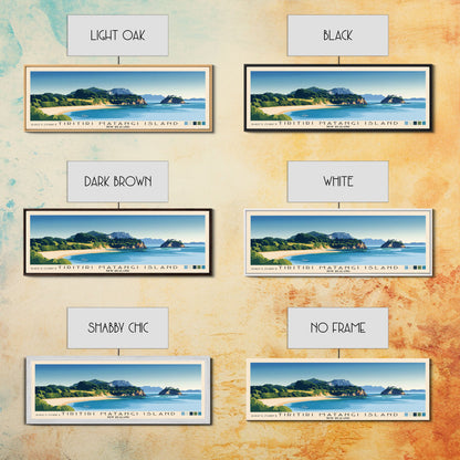 Tiritiri Matangi Island, New Zealand Panoramic Print, Vacation Gift, New Zealand Wall Art, Beach Painting, Beach Decor, Beach Or Lakehouse Art