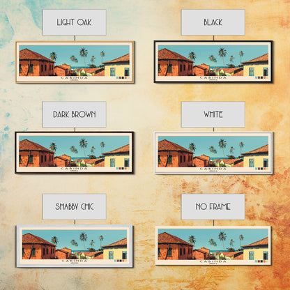 Cabinda, Angola Panoramic Canvas Print, Cabinda, Angola Painting, Angola Art, Cabinda Travel Poster, Travel Art, Vacation Gift