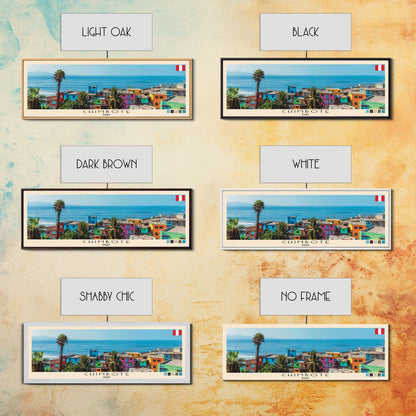 Chimbote, Peru Panoramic Canvas Print, Chimbote, Peru Painting, Peru Art, Chimbote Travel Poster, Travel Art, Housewarming Gift