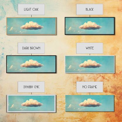 Clouds Wall Art - Living Room Canvas Print - Cloud Decor - Cloudy Sky - Signs For Home / Extra Large Wall Art / Large Horizontal Art