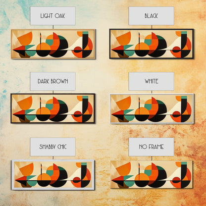 Retro Style MCM Abstract Art, Geometric Patterns, Above Sofa Modern Art, Modern Home Decor, Boho Style Minimalist Wall Art