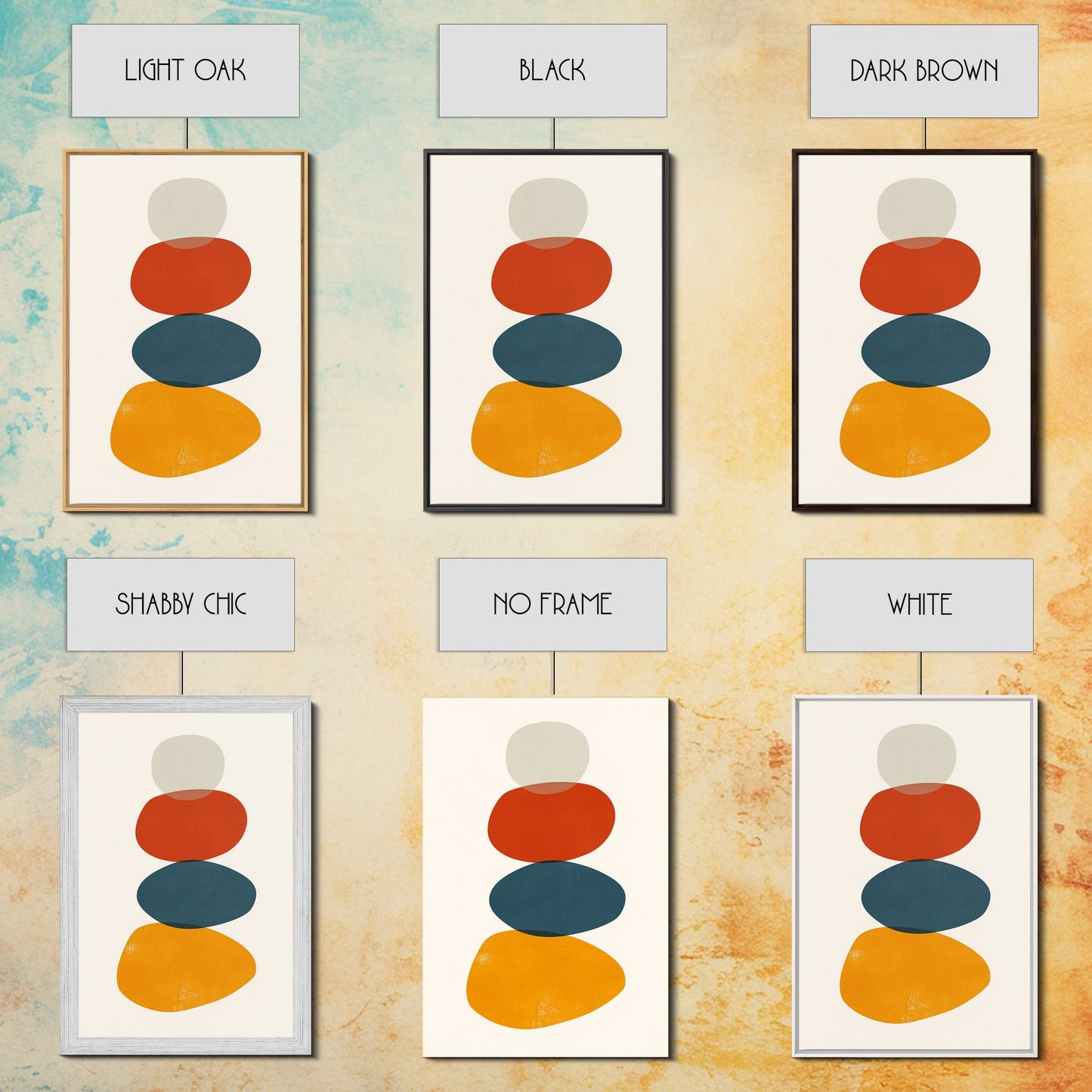 Watercolor Print Of A Cairn, Rock Stack Canvas Print, Mid Century Modern Art, Cairn Art, White Background Boho Living Room Decor