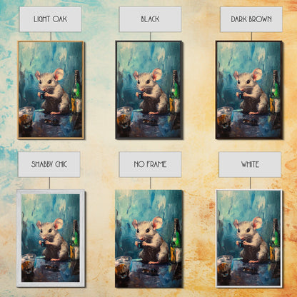 This Rat Has a Problem! Framed Canvas Print