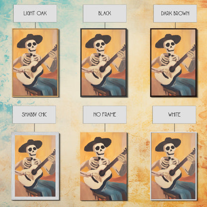 Chicano Cowboy Guitarist Canvas Print - Tejano Wall Art - Mexicano Home Decor