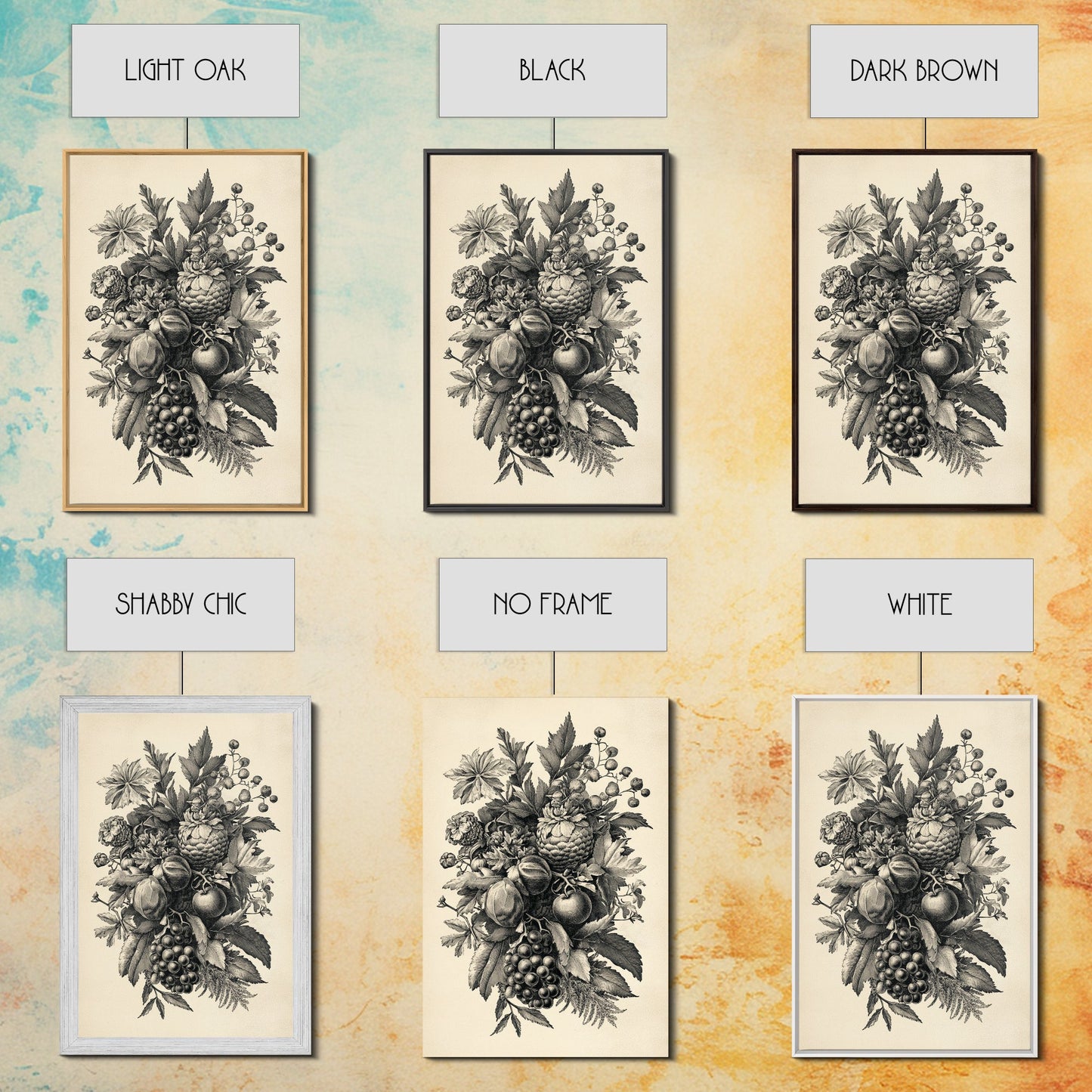 Vintage Christmas Wall Art Canvas Print - Framed Canvas - Minimalist Christmas Art - Boho Christmas Art - Rustic Christmas Art