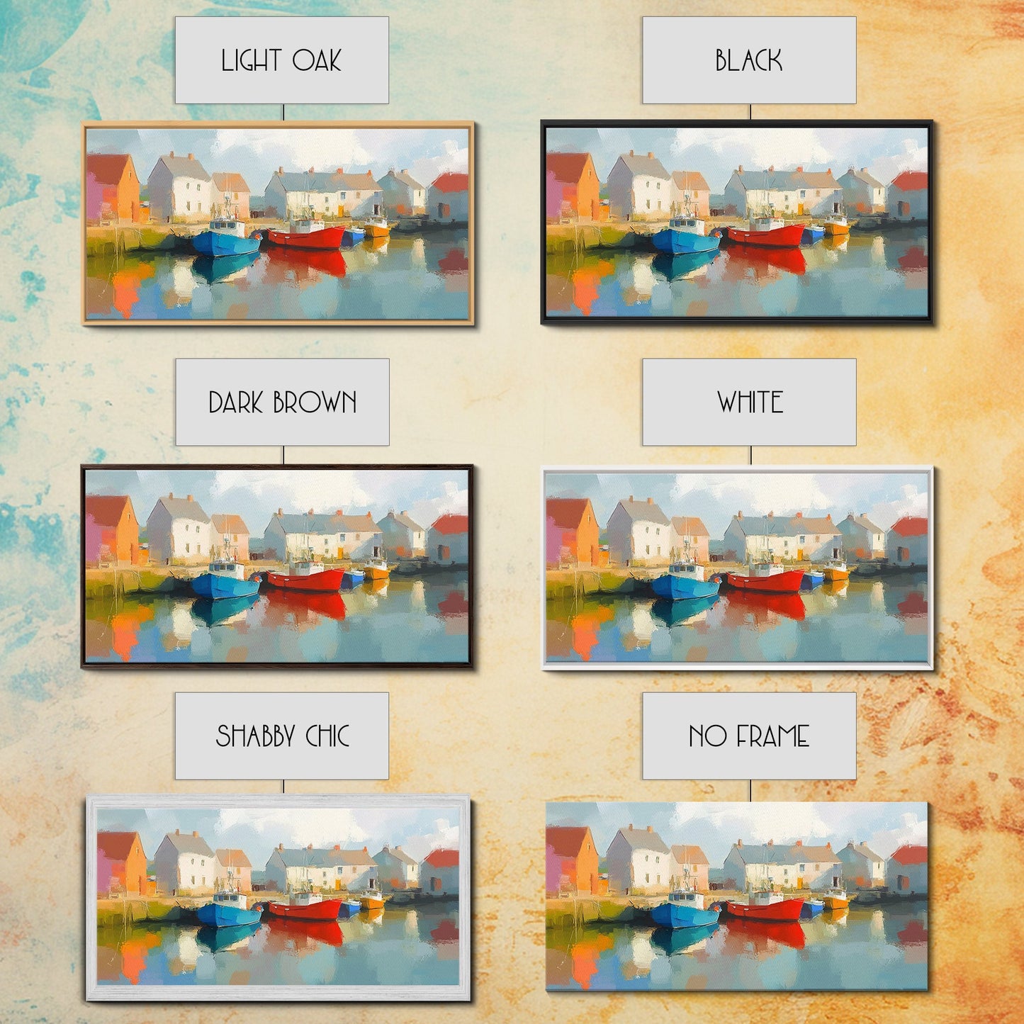 Retro Nantucket Wall Art Framed Canvas Print | Nantucket Oil Painting | Nantucket Decor | Nautical Wall Art | Seascape Painting