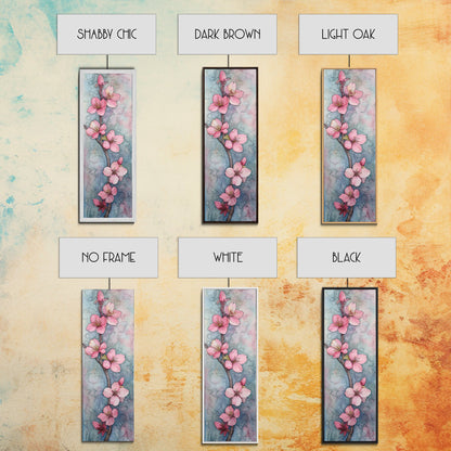 Delicate Cherry Blossom Branch Painting - Canvas Print for Floral Wall Art, Botanical Decor, Pink Bloom Art, Spring Wall Decor, Nature Print