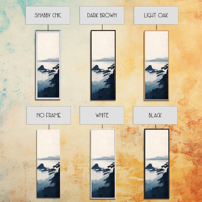 Ocean Cliff Horizon Canvas Print Nautical Wall Art Minimalist Decor Seascape Art Bedroom or Living Room Rustic Coastal Piece