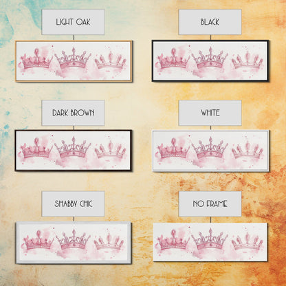 Crown Jewels Canvas Print Victorian Art Nouveau Print Pink Wall Art Bedroom Decor Light Pink Wall Art Feminine Glam Decor Gift