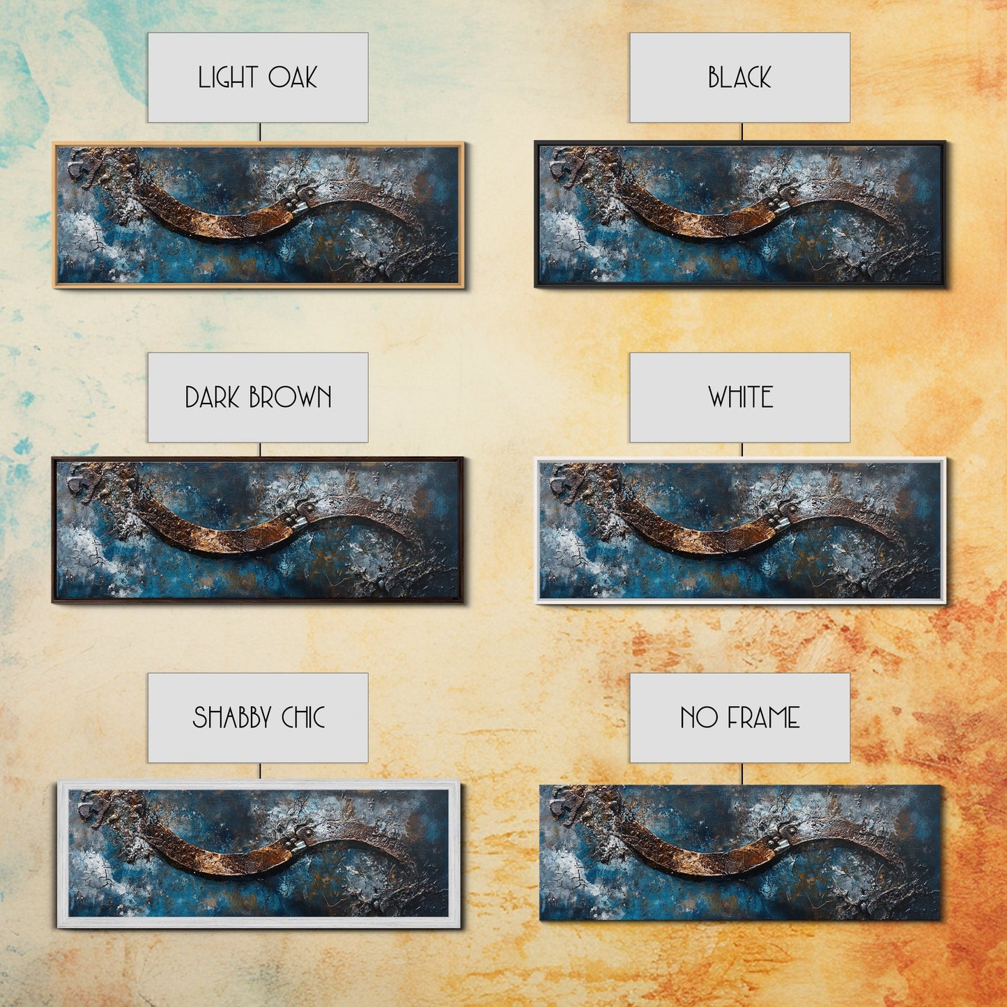 Industrial Wall Art, Dark Texture Painting, Masculine Decor, Framed Canvas Print, Office Artwork, Rustic Metal Art