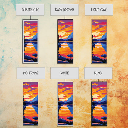 River Valley, Golden Light, Framed Canvas Print, Rustic Home Decor, Nature Wall Art, Vibrant Landscape, Autumn Serenity