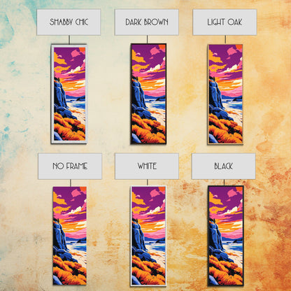 Ocean View, Sunset Sky, Coastal Art, Canvas Print, Living Room Wall Art, Nautical Art, Fall Colors, Bold Home Decor, Gift Idea