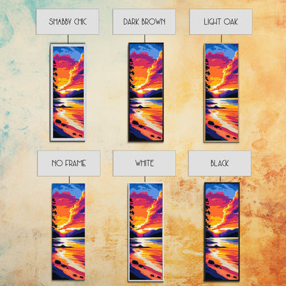 Pine Reflection, Forest Lake, Nature Art, Framed Canvas Print, Serene Landscape, Rustic Wall Art, Cabin Decor, Cozy Retreat