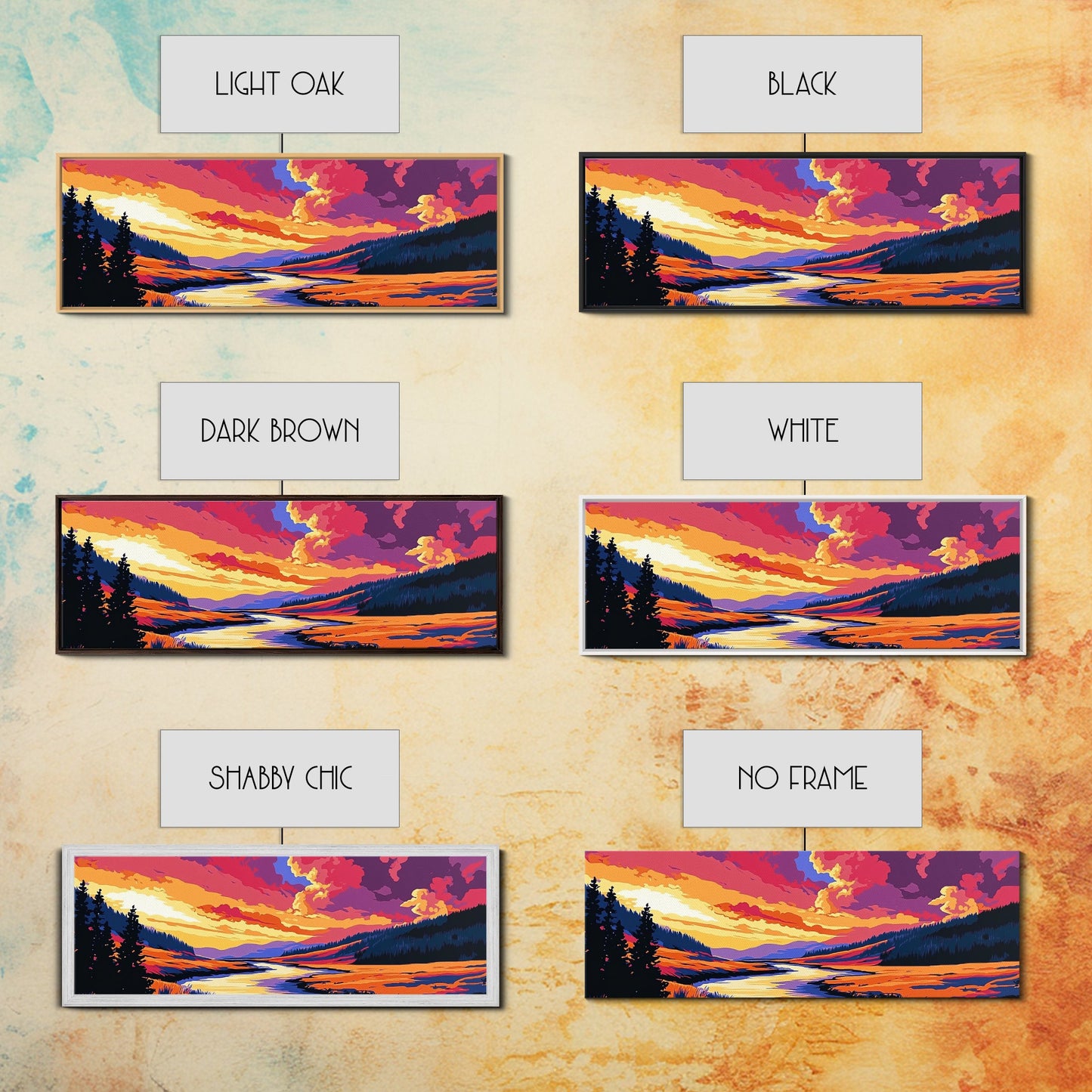 Coastal Rocks, Ocean Waves, Bold Sunset, Canvas Print, Beach House Wall Art, Nautical Decor, Vibrant Seascape, Summer Home Accent