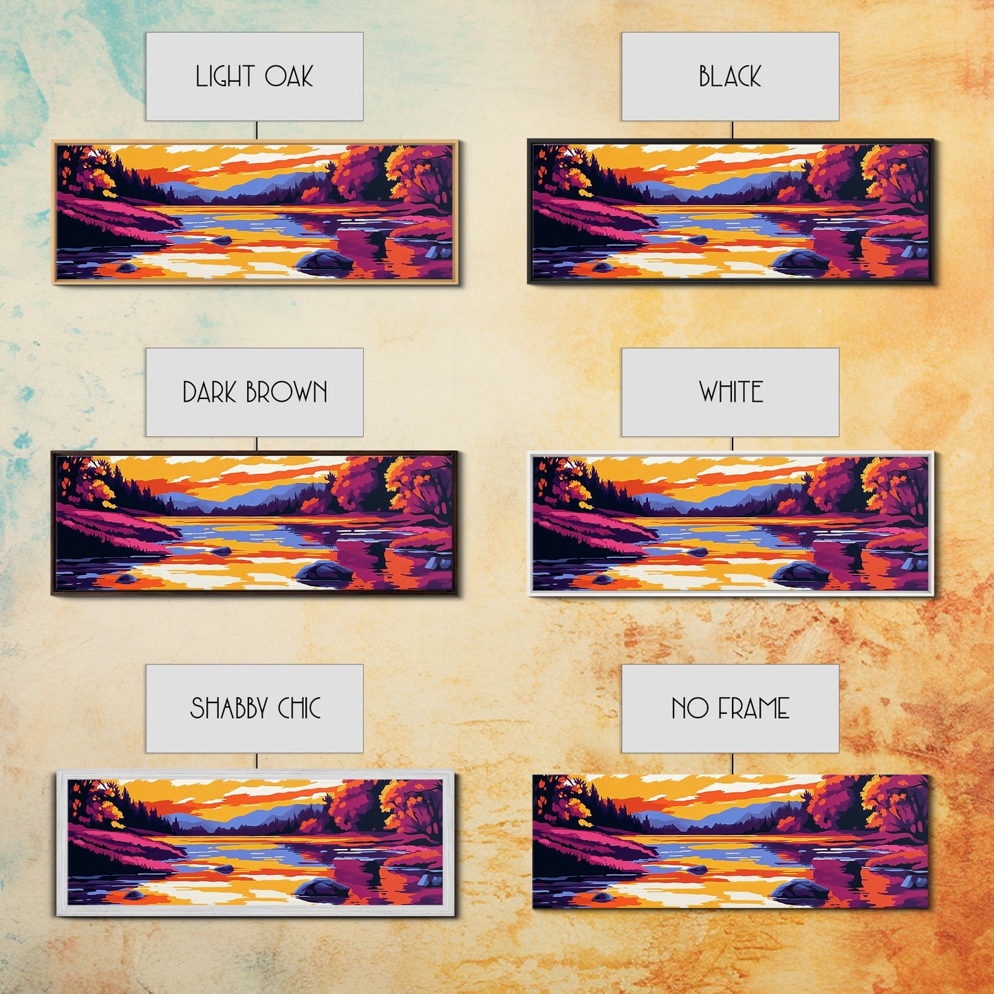 Cliffside Sunset, Dramatic Coast, Serene Waters, Canvas Print, Nature Wall Art, Vibrant Landscape, Boho Decor, Relaxing Atmosphere